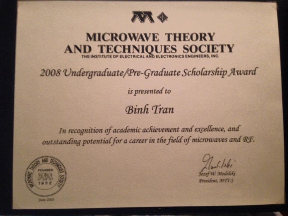 MTT-S IEEE Recognition